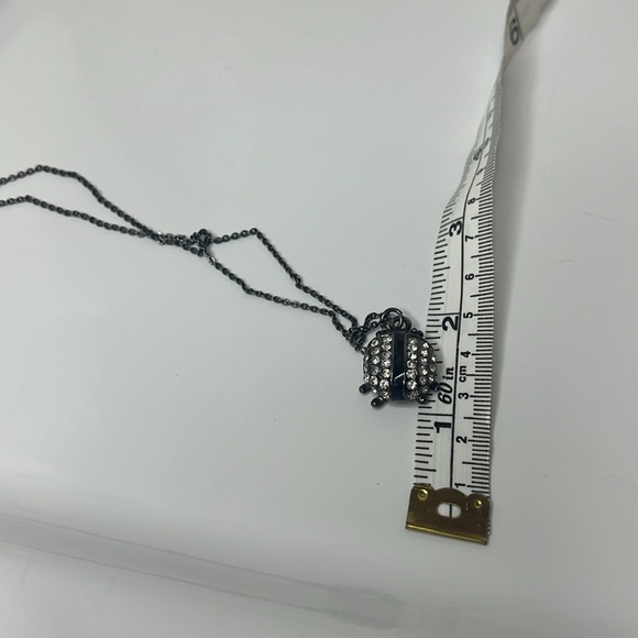 LADYBUG 🐞 BLACK CRYSTAL NECKLACE - Picture 4 of 7